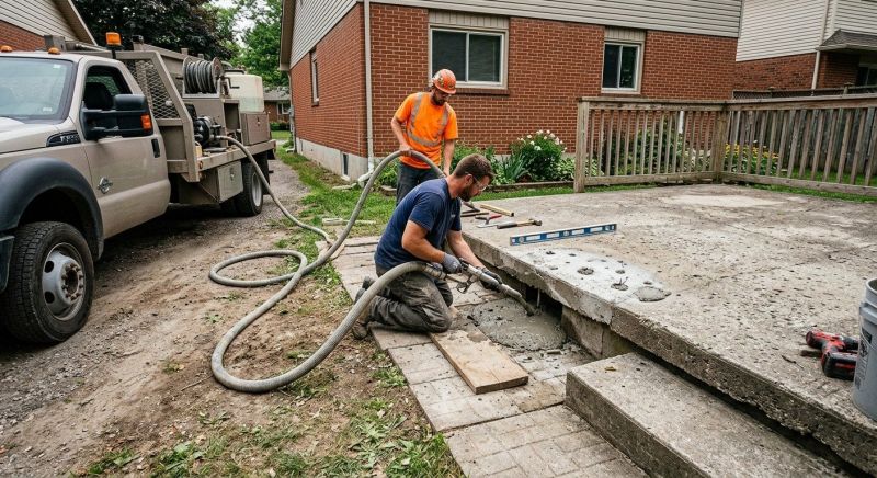 Concrete Patio Raising in Des Moines, IA