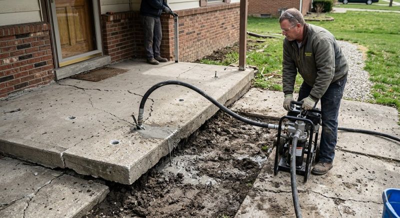 Concrete Settlement Repair in Des Moines, IA