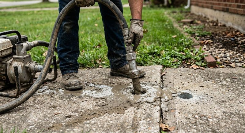 Concrete Slab Jacking in West Des Moines, IA