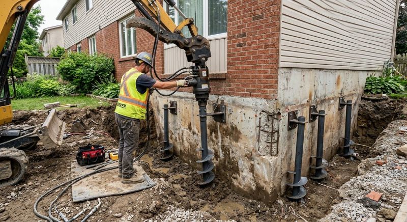 Helical Pile Installation in Sarasota, FL