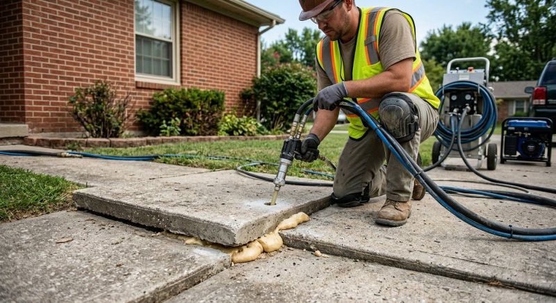 Sidewalk Leveling in West Des Moines, IA