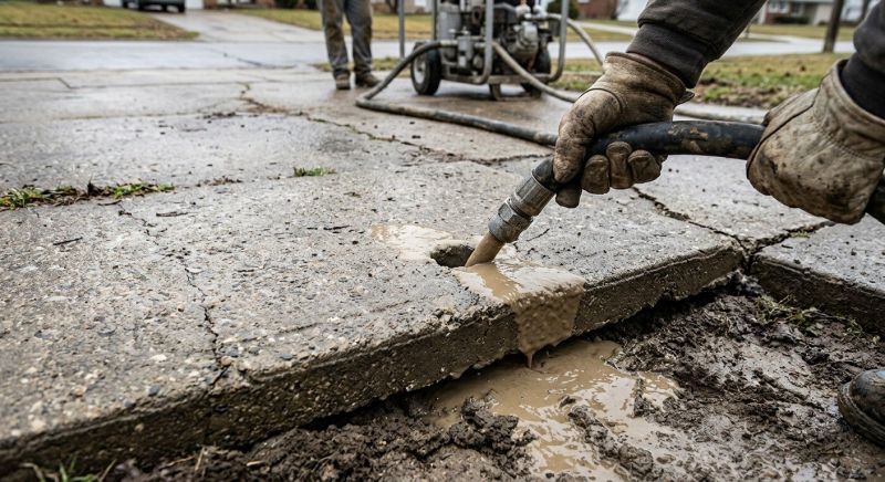 Slab Leveling in West Des Moines, IA