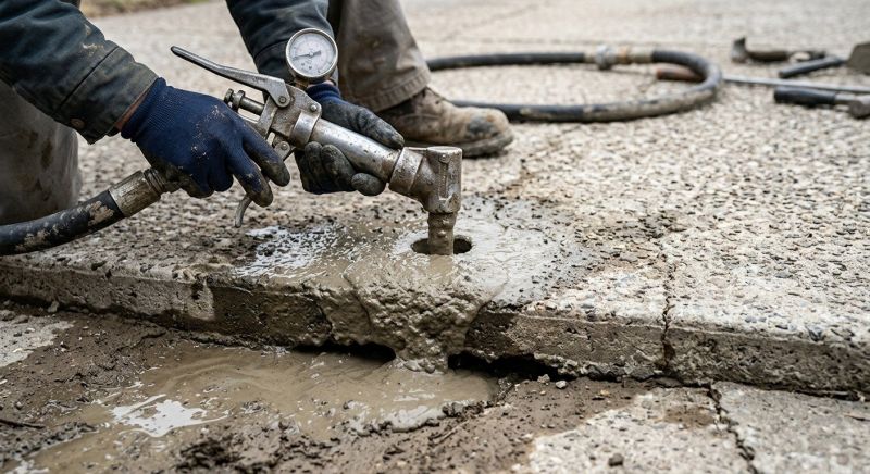 Slab Leveling in West Des Moines, IA